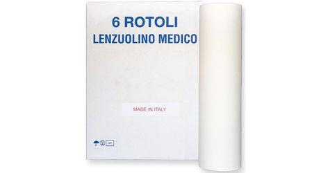 ROTOLO CARTA LETTINO - 2 VELI - punta a punta - 80mxh.59cm - conf.6rotoli