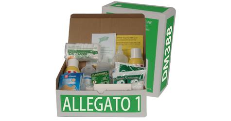 PACCO SET KIT REINTEGRO ARMADIETTO PRONTO SOCCORSO 626 - ALLEGATO 1 senza  sfigmo - oltre 2 lavoratori